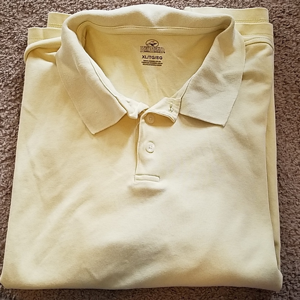 👔 REDHEAD 👔 LIGHT YELLOW POLO SHIRT